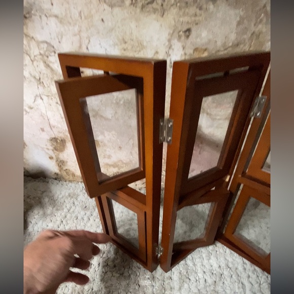 3 panel picture frame with 6 glass sleeves - Picture 3 of 5